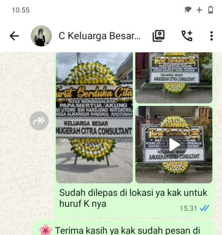 Pengiriman Papan Bunga Duka Ragunan